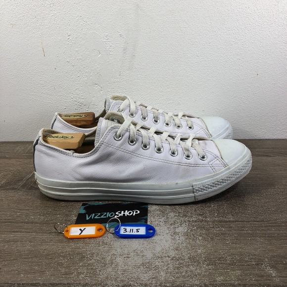Converse CTAS Leather Ox Low Top Lace Up White Open Sneakers Men's 10.5 1T866 - Picture 8 of 8